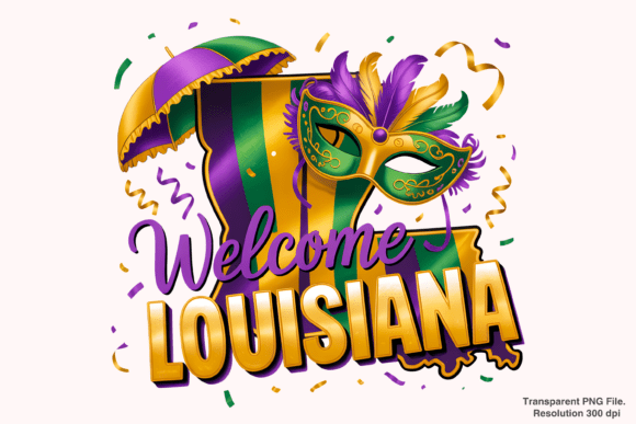 Bringing the Spirit of Louisiana to Life with Premium Mardi Gras Sublimation Designs