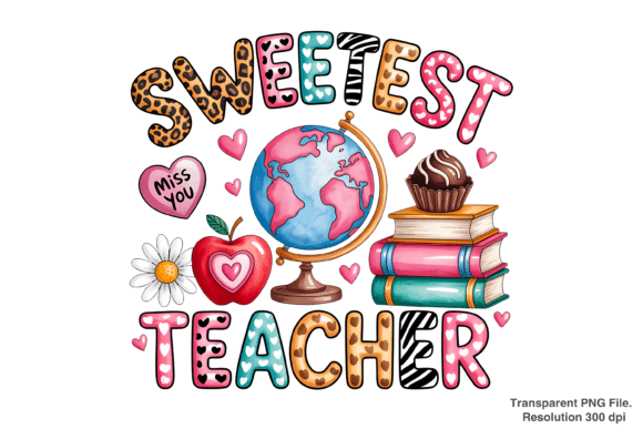 Celebrating Educators with Style: The Rise of the Sweetest Teacher PNG in Modern Design