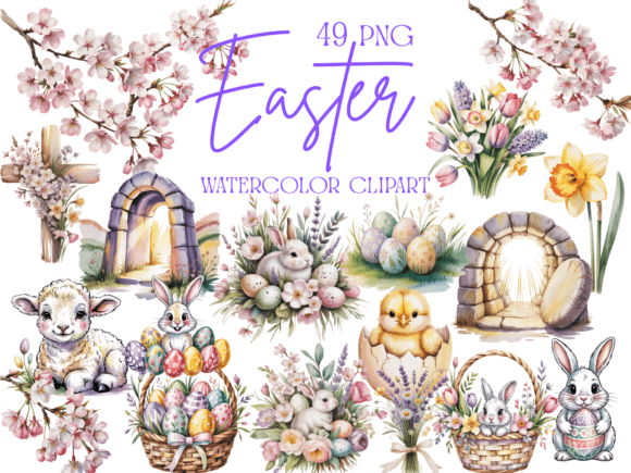 Designing for Spring: A Comprehensive Guide to the Easter Watercolor Clipart Bundle