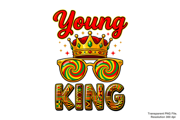 Elevate Your Designs with the Young King Crown PNG in Black