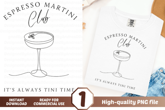 Elevating Creative Projects with Expresso Martini Sublimation Design