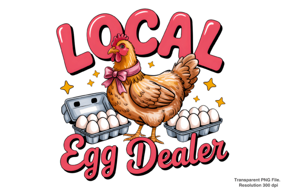 Embracing the Farm-to-Table Aesthetic with Local Egg Dealer and Farm Life PNG Designs