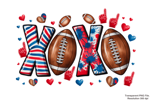 Evaluating Football Valentines Day PNG and XOXO Designs for Creative Projects