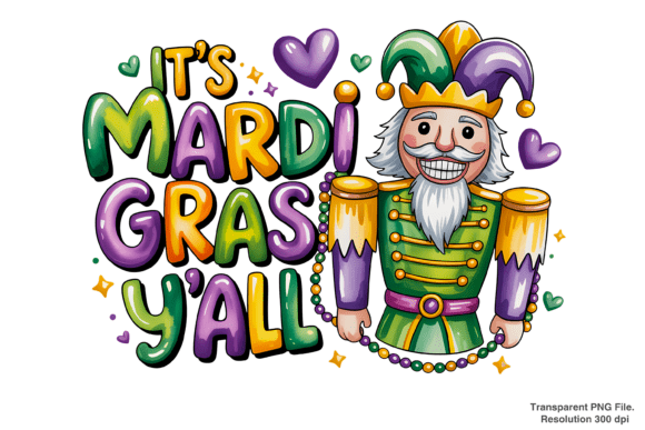 Evaluating the It's Mardi Gras Y'all PNG for Louisiana-Themed Creative Projects