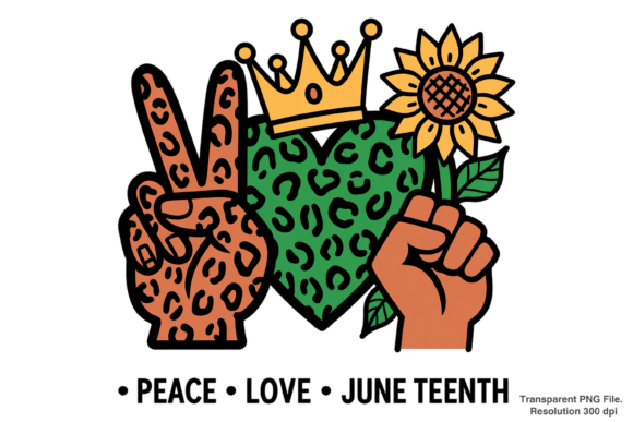 Integrating Peace Love Juneteenth PNG and Freedom PNG into Your Creative Workflow