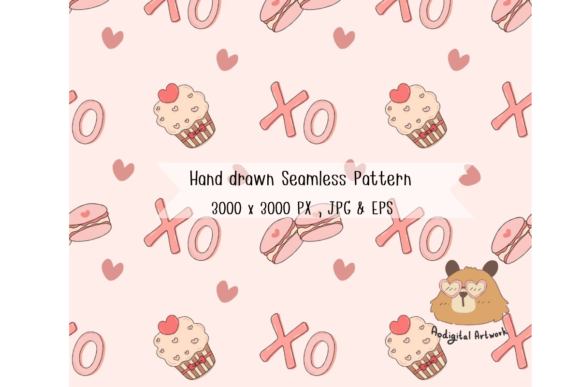 Integrating the Seamless Pattern XO, Cupcake, and Macaron Aesthetic into Creative Workflows