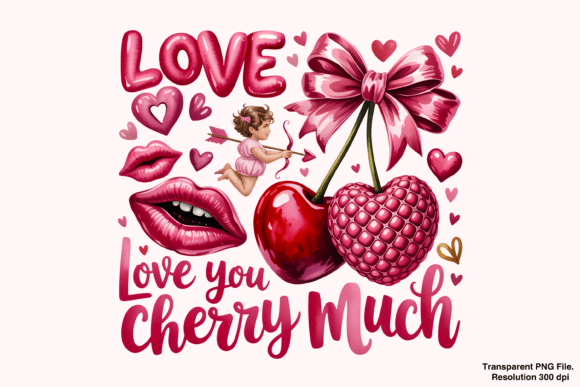 Unlocking Creative Potential with the Love You Cherry Much PNG Design