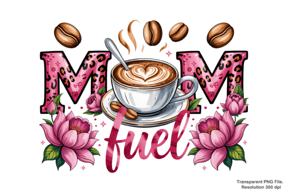 Unlocking Creativity with High-Quality Mom Fuel Coffee Cup PNG Designs